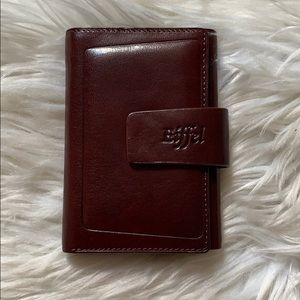 Eiffel brown leather wallet